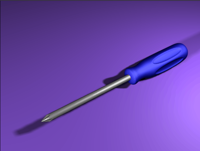 Screw driver in 3ds max