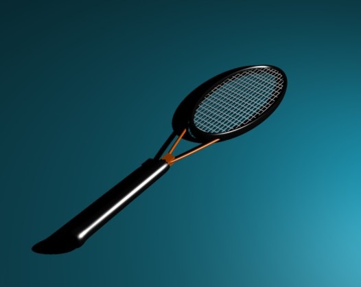 3dsmax 3d model tennis racket studio tutorial