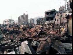 Realistic earthquake scene