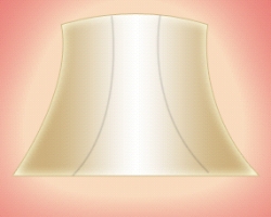 Create glowing design of Victorian decor lampshade