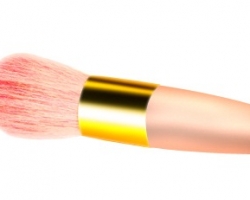 Photoshop design makeup bursh logo icon in photoshop.