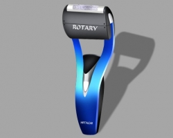 Photoshop design hitachi razor logo icon in photoshop.