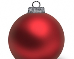 Photoshop design christmas ornament logo icon in photoshop.