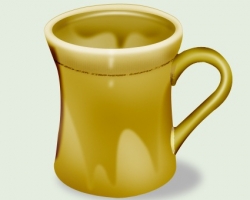 Photoshop design cup logo icon in photoshop.