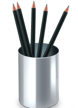 Photoshop design pencil with holder logo icon in photoshop.