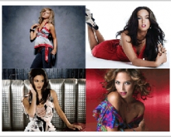 Trendy photography flash menu with sound and URL