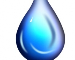 Photoshop water drop website template graphics in Photoshop