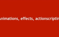 Text presentation in flash