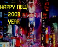 Text effect for the new 2009 year