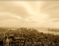 New York and text presentation