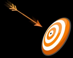 Photoshop aim sales target logo icon graphics in Photoshop