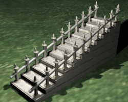 3dsmax 3d model Stairs case studio tutorial