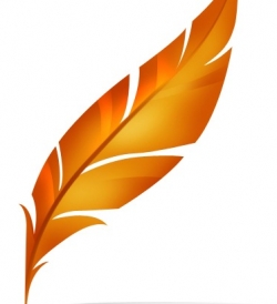 Feather logo icon in Photoshop