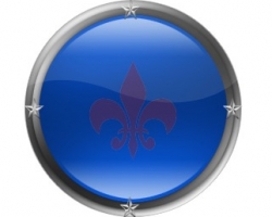 Glossy murky blue website buttons with stars