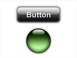 Glass button in photoshop
