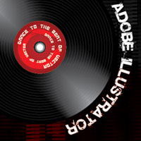 Create a Pulsing Poster with a Vinyl Record and Grunge Type