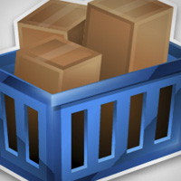 Make 3D Yet Flat Looking Shopping Basket Icons
