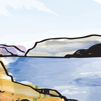 How to Create a Classic Vector Painting with Watercolor Washes and Line Art